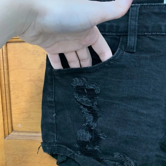 KanCan Distressed Denim Shorts - Picture 2 of 6